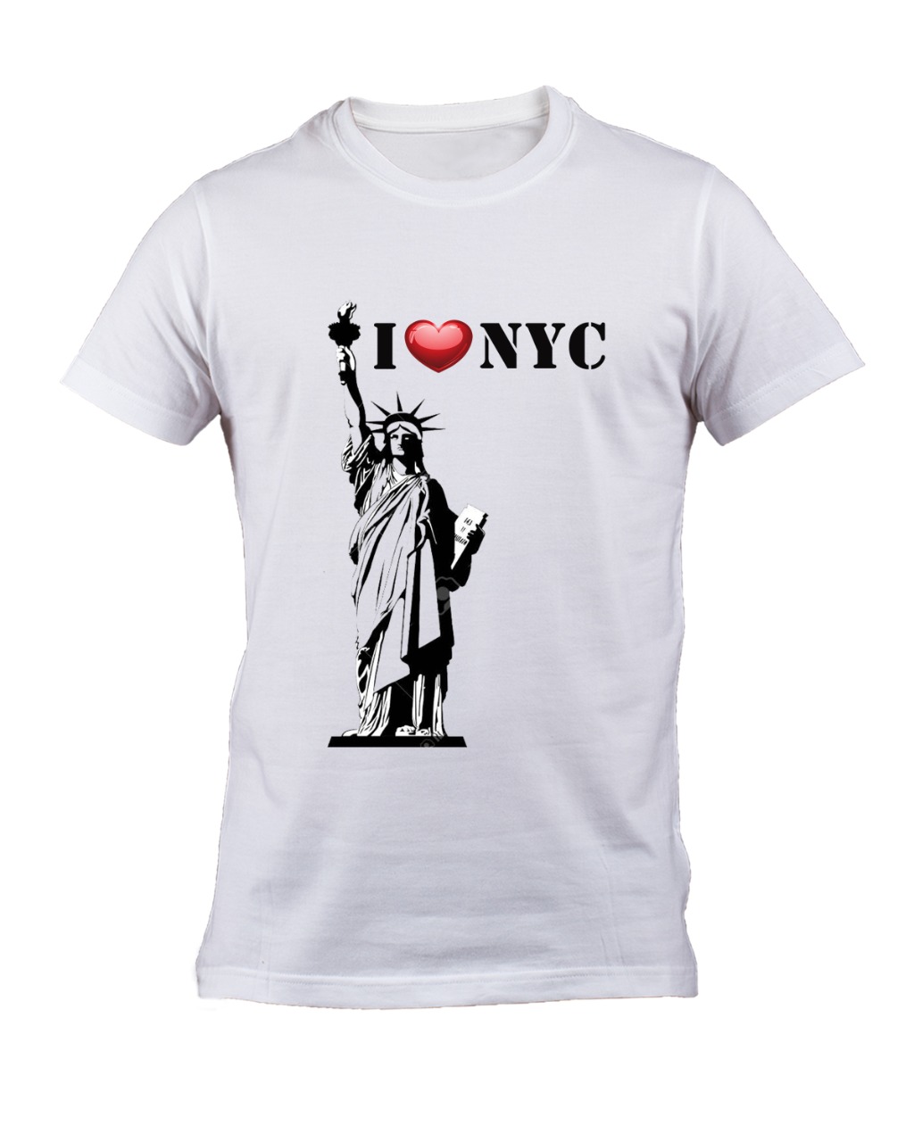 WHITE TEE SHIRT- I LOVE NYC – casualteeshirts